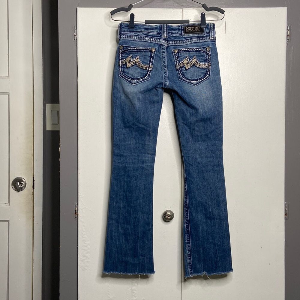 miss me womens low rise bootcut jeans size 26 medium wash blue - Picture 3 of 10